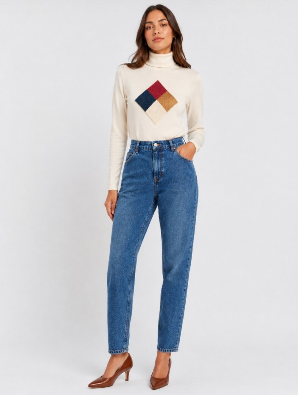 ∆ Newport's News Vintage Jeanology Small Tall Blue Jeans- High Waist- Size: 6